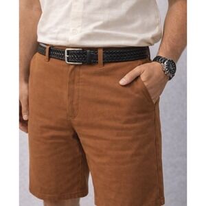 Nautica Vintage Black Leather Braided Belt Silver buckle (sz. 42)